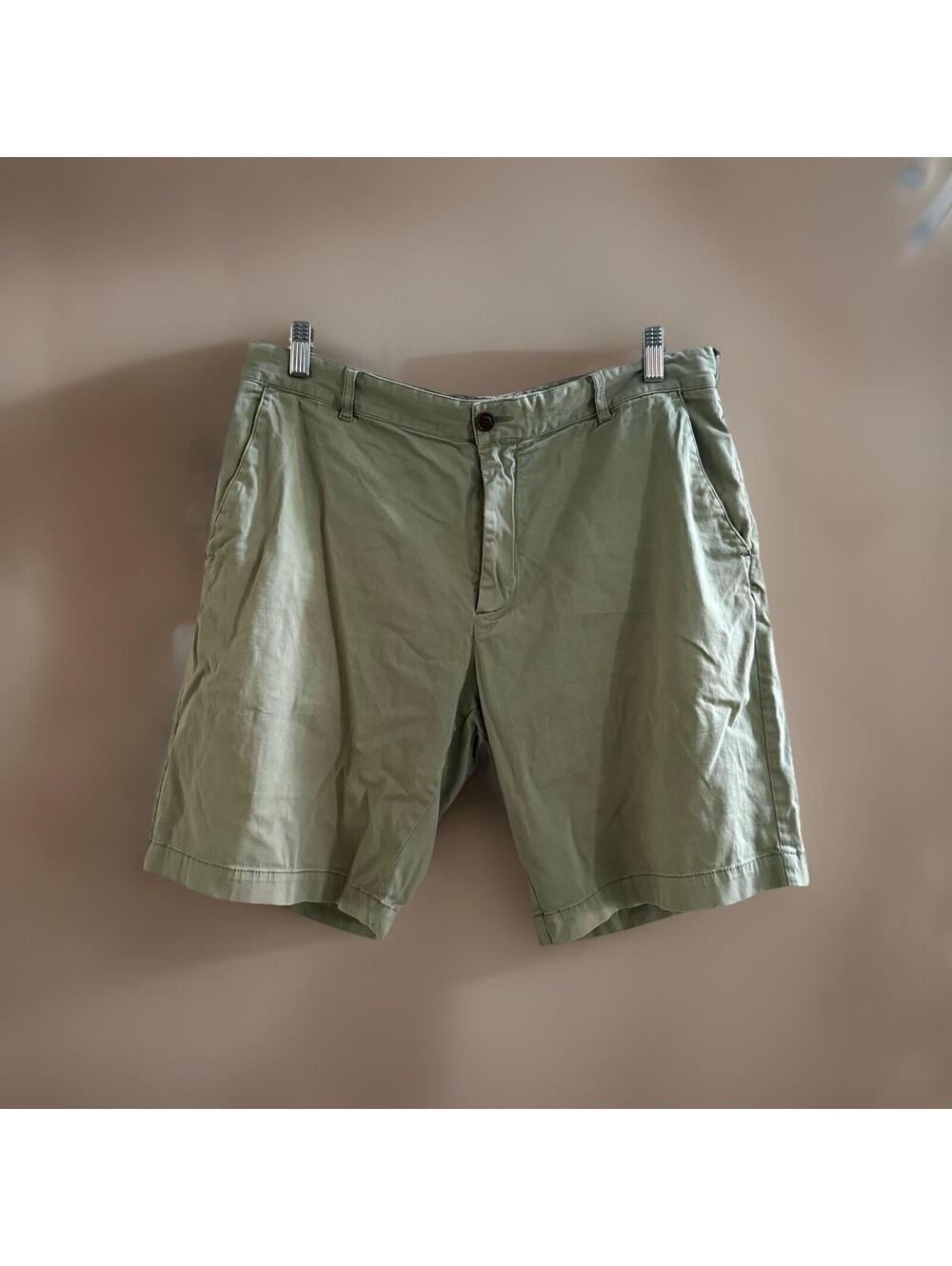 Faherty Mint Green Chino Shorts Mens 35 Cotton Stretch Casual Summer